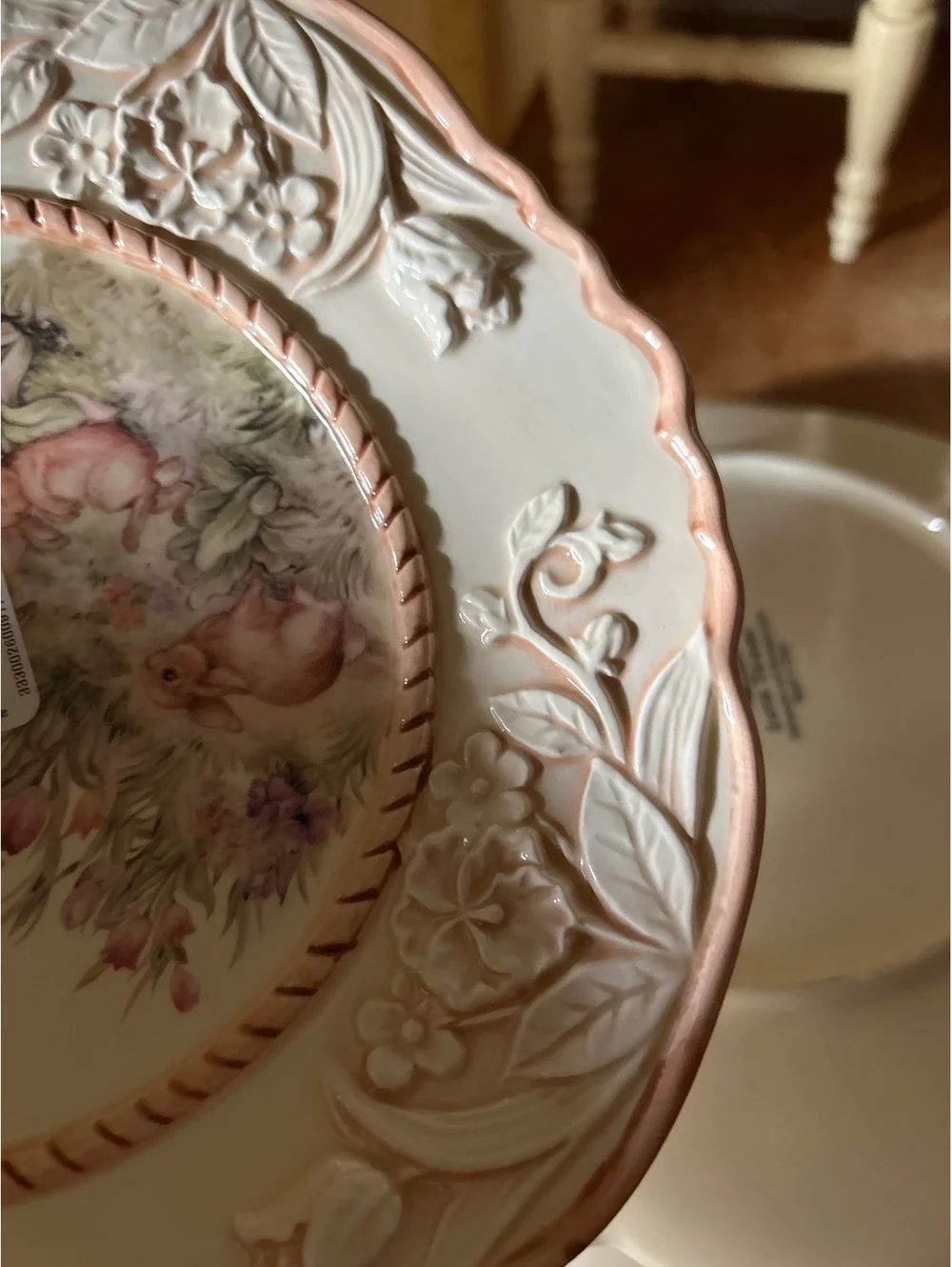Easter treasure Cracker Barrel  8.5 Inch desert- Dinner Plates Set of 4
